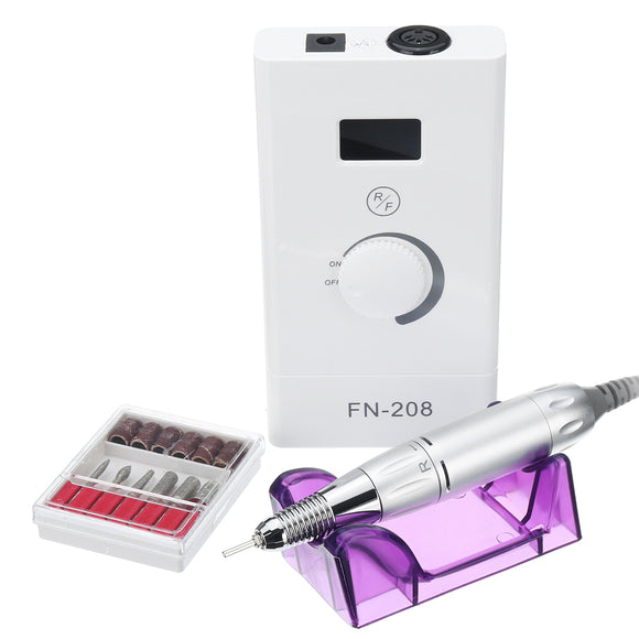 35000Rpm Portable Rechargeable Electric Polisher With Nail Drill Bits Machine For Manicure Nail Tools