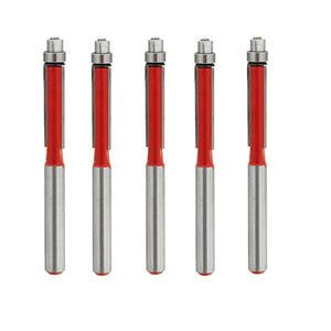 5pcs 1/4 Inch Shank Wood Edge Flush Trim Router Bit