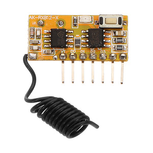 433.92 MHz Superheterodyne Learning Receiver Module Wireless Receiving Board with Decoding Receiver