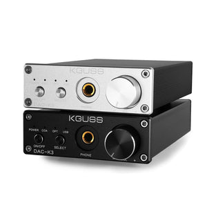 KGUSS DAC-K3 TPA6120 CS4398 2.0 MINI HIFI USB DAC Decoded Audio Headphone Amplifier 24BIT 192KHz OPA2134