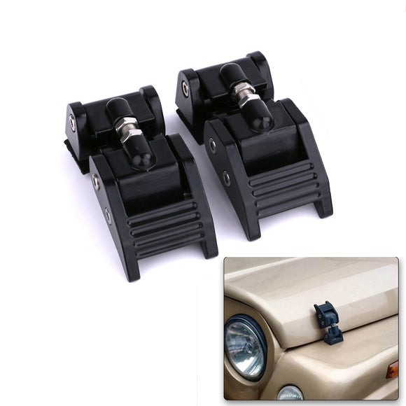 2PCS Chassis Hood Lock Hasp Lock Buckle Hood Catch Kit Modification Accessories for Wrangler JK JL 2007-2021