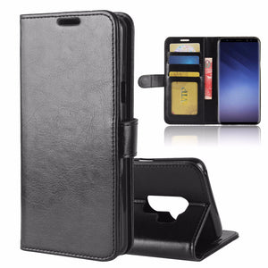 Bakeey Bracket Flip Card Slots PU Leather Case for Samsung Galaxy S9 Plus