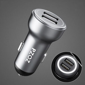 PZOZ 4.8A Dual USB Fast Charging Car Charger Adapter For iPhone Xr X Xs Max Xiaomi Mi9 Mi8 S9 S10 S10+