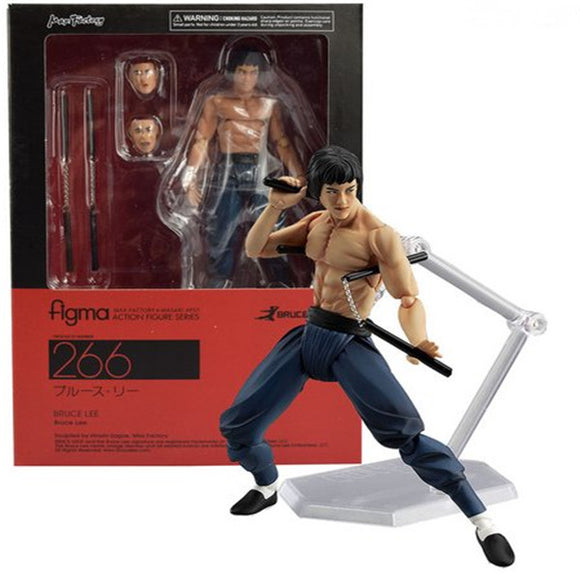 Figma Bruce Lee Doll Man Figure Model Cartoon Flexible Action Figure Chinese Kongfu