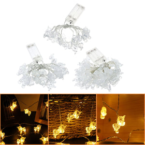 Battery Powered 1M 2M 5M Transparent Unicorn LED String Light  Wedding Holiday Christmas Decor IP65