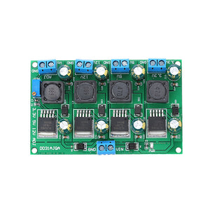 3A 3.3V 5V 12V Adjustable 2-28V Output Step Down Power Supply Module 4CH 4-channel DD31AJQA