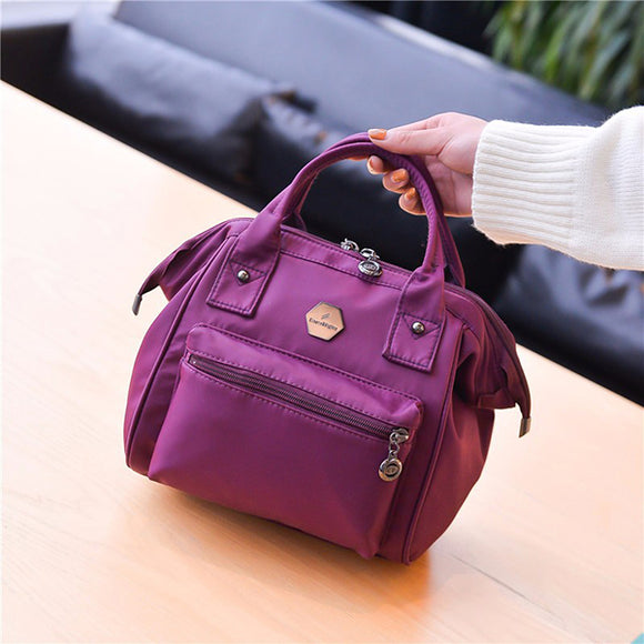 Women Nylon Waterproof Handbag Multi-Slot Mummy Bag