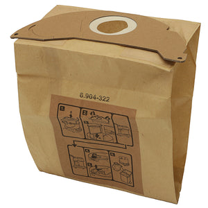 5Pcs Vacuum Cleaner Hoover Dust Bags Kraft Paper Replacement Bags for Karcher WD2200 WD2240