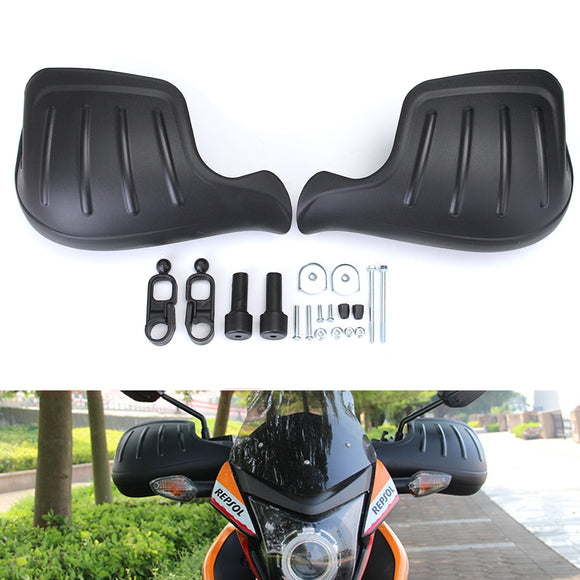 Motorcycle Handguard Hand Guard Wind Deflector Protector Shield Black