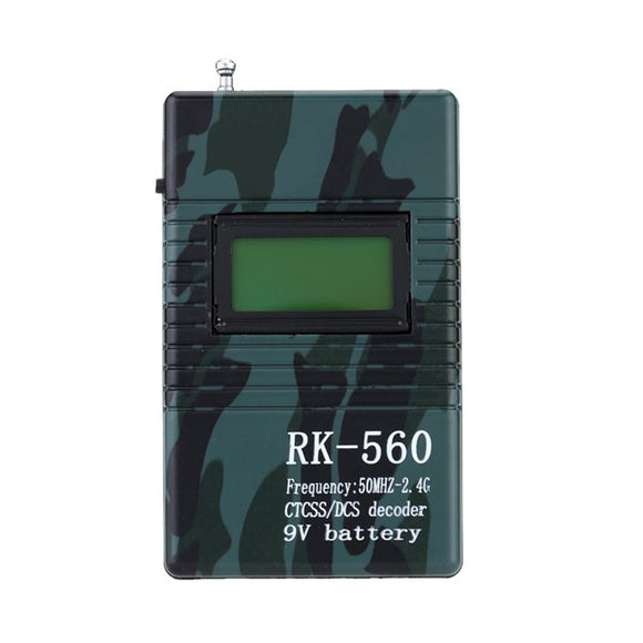 Professional RK560 50MHz-2.4GHz Handheld Frequency Counter DCS CTCSS Radio Testing Frequency Meter Decoder