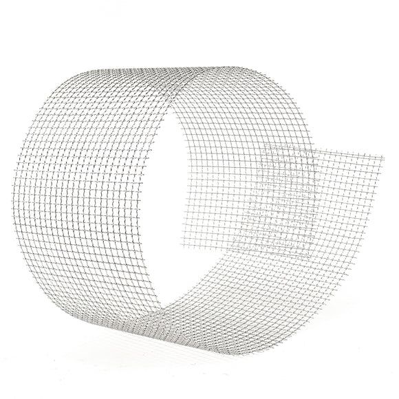 15x90cm Woven Wire 304 Stainless Steel Filtration Grill Sheet Filter 4 Mesh