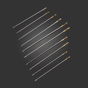 100pcs Golden Tail Needles Size 24 For 11CT Embroidery Fabric Cross Stitch