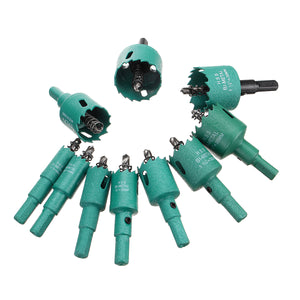 11pcs M42 HSS 16-40mm Green Hole Saw Cutter 16/18/20/22/25/28/30/32/35/38/40mm Hole Drill