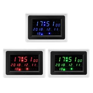 EQKIT DC9-12V Electronic Calendar High Precision Clock ECL-1227 12/24 Hour C/F Switchble