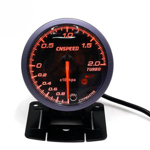 12V 2.5inch 60MM Car Auto Racing LED Turbo Boost Gauge Vacuum Pressure Bar Meter