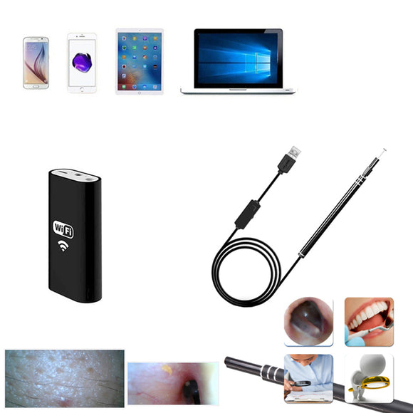 5.5MM Lens WiFi Wireless USB Camera Endoscope Visual Ear for Android IOS PC