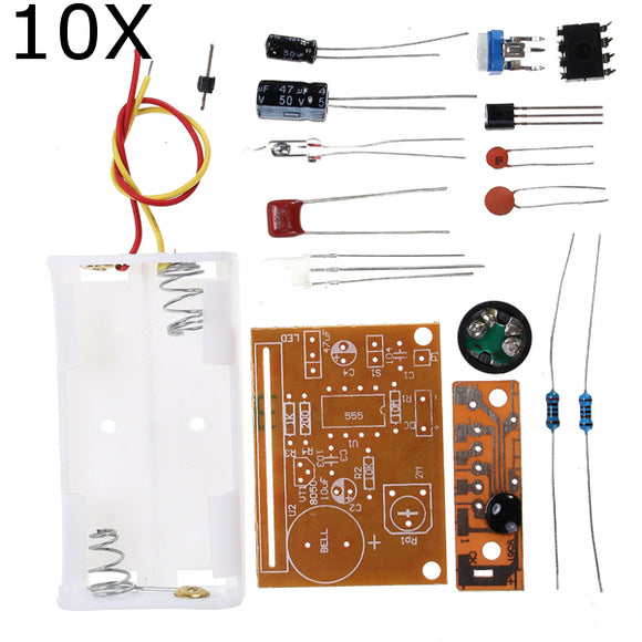 10Pcs DIY Touch Vibration Alarm Kit Electronic Training Teaching