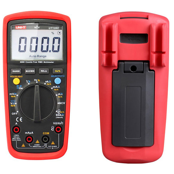 UNI-T UT139C Electrical Digital LCD True Rms Multi Meters Handheld Multimetro Tester Ammeter