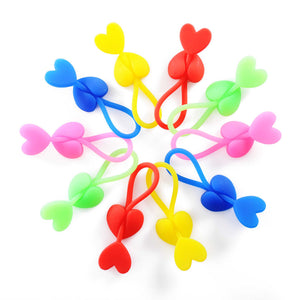 5pcs Silicone Food Bag Seal Ring Clip Snack Food Storage Clip Phone Cable Line Organizer