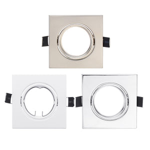 Square Rotation LED Downlight Ceiling Lamp Bracket for 70-75mm GU10 MR16 Light Bulb