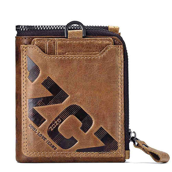 Men Women Vintage Genuine Leather  Purses Wallets Card Holder