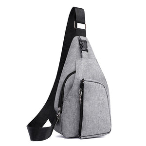 Men Nylon Minimalist Fashion Sports Chest Bag Shoulder Crossbody Bag