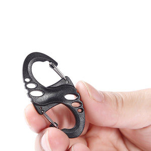 AOTU Portable Lightweight S-Shape Mountaineering Climbing Equipment Carabiner Hanging Buckle