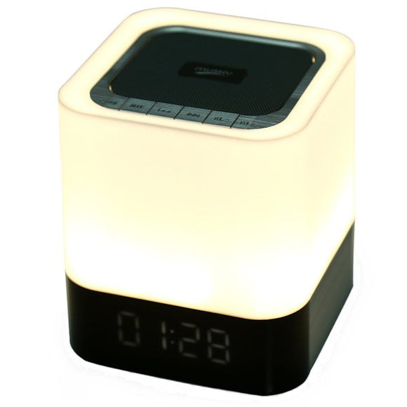 MUSKY DY28 Portable Wireless Bluetooth Stereo Speaker With Alarm Clock Touch Lamp