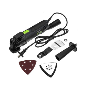 6 Speed Cordless Electric Lithium-Ion Oscillating Woodworking Tools Kit Saw Blade Trimmer Sanding Polishing Machine