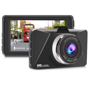 Junsun Q6 3 Inch Full HD 1080P WDR Looping Recording G Sensor Auto Sleep Parking Monitor 140 Degree Car DVR Camera