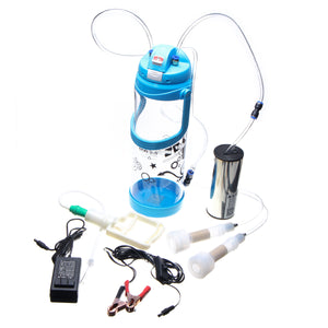 110V-220V 3L Manual/Electric Milking Machine Milking Cattle Cow Sheep Milker Inflation Tools Kit