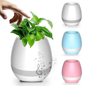 Bakeey K3 Waterproof Wireless Bluetooth Speaker LED Flower Pot Touch Piano Music Mini Speaker