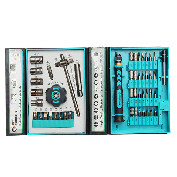 PENGGONG 8151B 47Pcs Screwdriver Tools Kit  Repairing Maintenance Tools