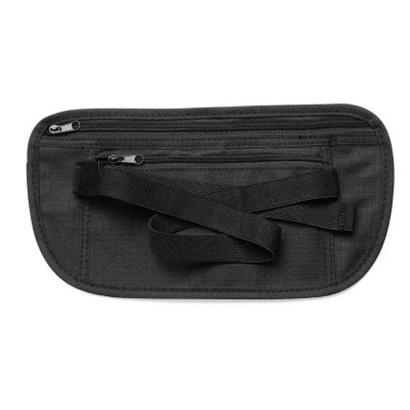 Outdoor Travel Anti-theft Nylon Waist Bag Secret Phone Holder Hidden Wallet Passport Chest Pack