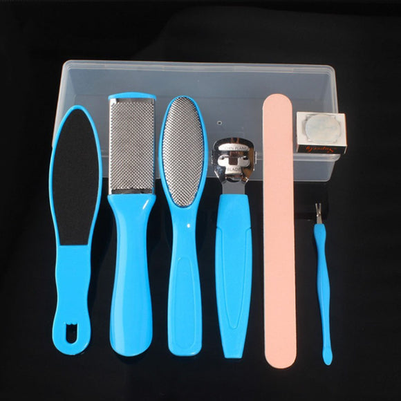 8-in-1 Foot Plate Honing Foot Stone Grinding Foot Skin Squeegee to Dead Skin non-Electric Pedicure Tool Repair Planing Knife Set