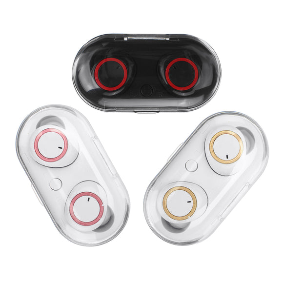 TWS bluetooth Earphone Auto Pairing Power Indicators Sports Earbuds Wireless Waterproof Headset with Charging Case