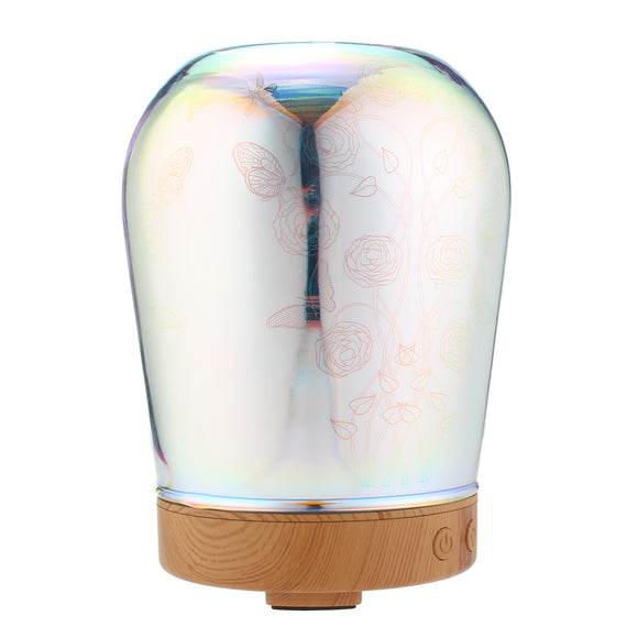 100-240V 3D Effect LED Light Essential Aroma Oil Diffuser Ultrasonic Humidifier Aromatherapy