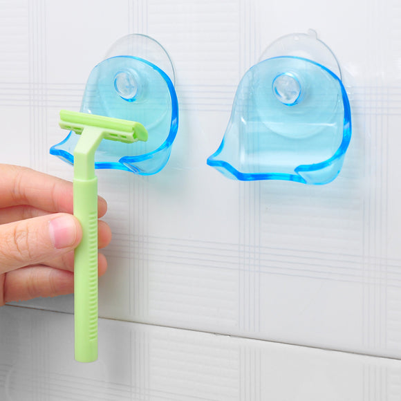 Super Suction Cup Razor Holder Storage Rack Wall Hook Hangers Towel Sucker Bathroom Accessories