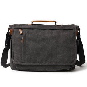 Men High-capacity Vintage Canvas Handbag Computer Laptop Bag Crossbody Bag