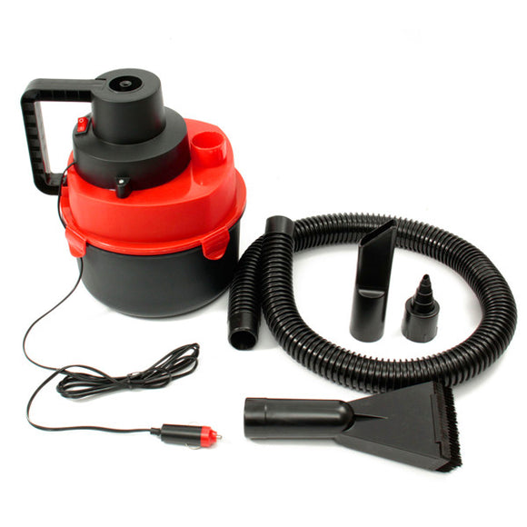 12V Portable Wet Dry Mini Vacuum Cleaner Carpet Car Boat Air Inflating Pump