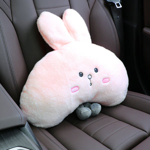 Cartoon Cute Lovely Rabbit Car Neck Pillow Head Pillow Plush Cervical Spine Pillow Car Seat Back Pillow