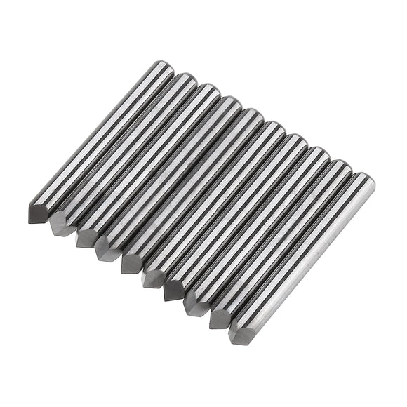 Drillpro 10pcs 3.175mm Shank 90 Degree 0.1/0.2/0.3mm Tip Engraving Bit CNC Tool