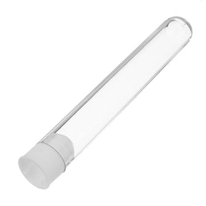 20Pcs Round Clear Plastic Test Tubes with White Caps 16100mm