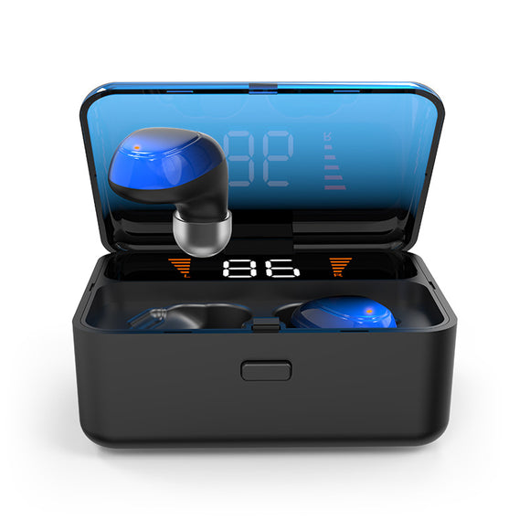 ES01 TWS bluetooth 5.0 Touch Control Earphone DSP Noise Reduction Bilateral Calls Waterproof HIFI Sport Headphone with LED Display Charging Box