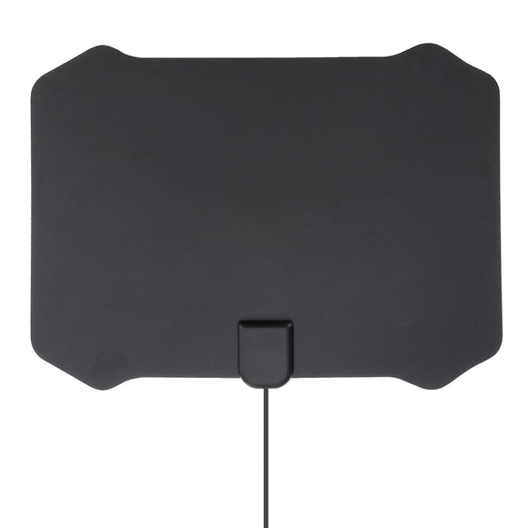 Flat Digital Indoor HDTV HD TV Antenna Fox with Amplifier 50 Miles Range VHF UHF