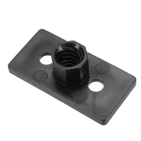 3PCS T8 2mm Lead 2mm Pitch T Thread POM Black Plastic Nut Plate For 3D Printer