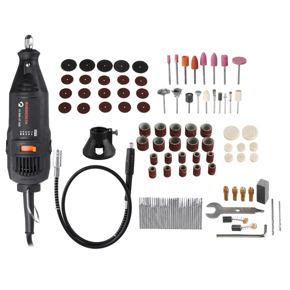 180W Adjutable Speed Electric Rotary Drill Grinder Engraver Polisher DIY Tool Electric Drill Set Polishing Cutting Machine