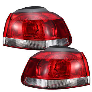 Car Rear Tail Brake Light Lamp Cover Left/Right without Bulb for VW Golf Mk6 Hatchback 2009-2013