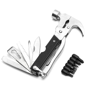 Multi-function Hammer Opener Screwdriver Plier Stainless Steel Camping Travel Hand Tool Sets