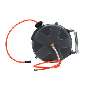 1/4 X 33' Retractable Auto Rewind Air Hose Reel Cord Reel Rotation Wall Mount 260 PSI"